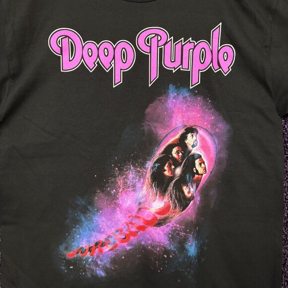 Deep Purple Fireball Album Cover Heavy Metal Band T-Shirt L - Picture 2 of 4